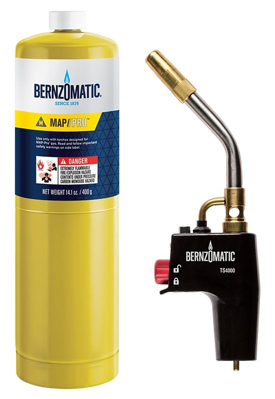 BernzOmatic TS4000ZKC MAP-PRO Torch Kit at Central Valley | Solder