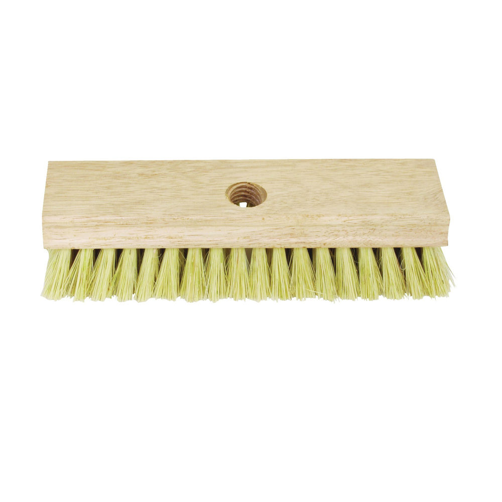 Acid Scrub Brush, 8 in Brush, 1-1/16 in L Trim, Hardwood Handle, 8