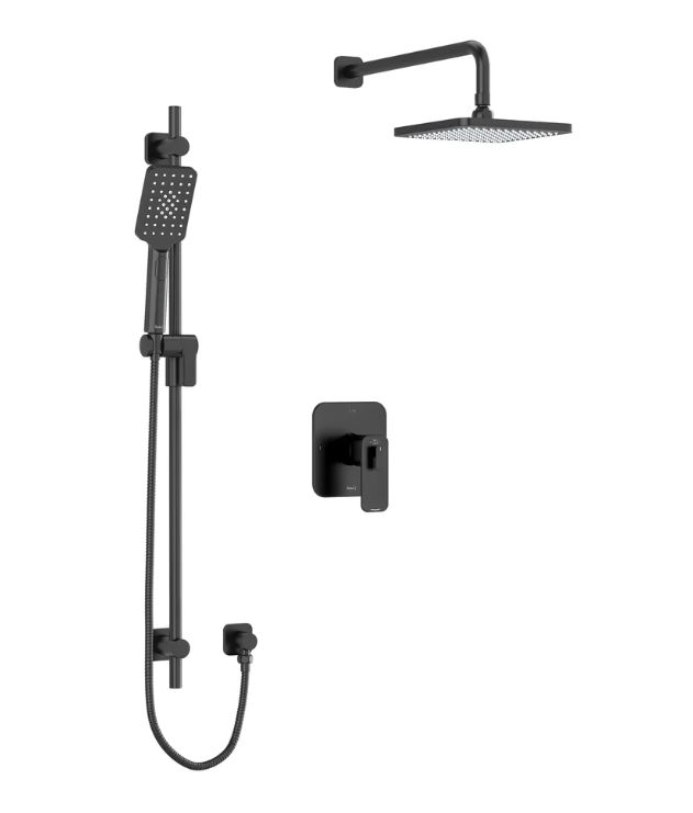 Shop Equinox 2Way Shower Kit Matte Black at Downtown Bath & Tile