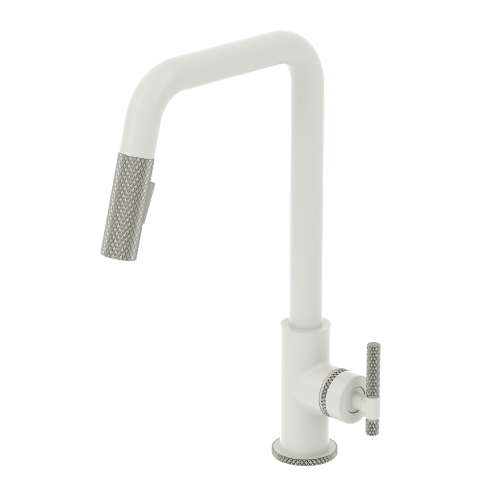 Shop Tenzo, SingleHandle Kitchen Faucet Bellacio Matte White