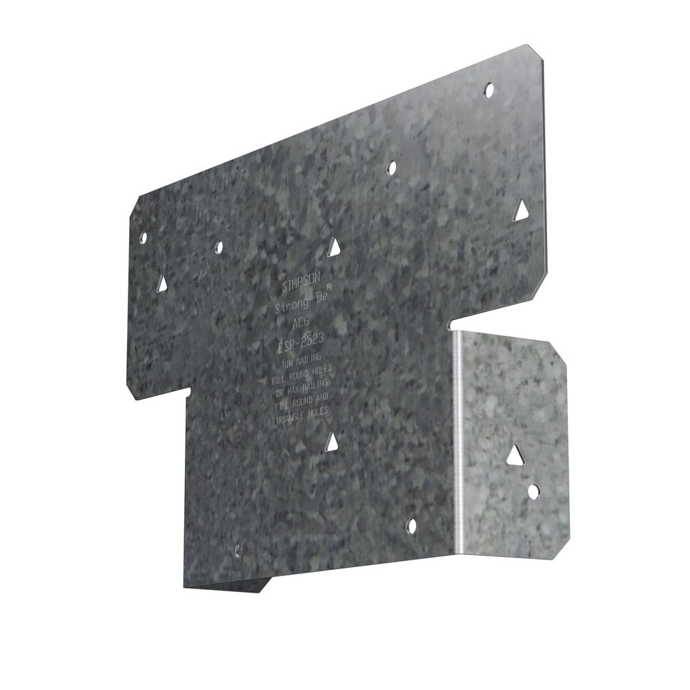 Simpson Strong-Tie AC Series AC6Z Post Cap Steel, ZMAX Finish at