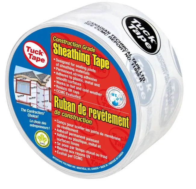Shop 60(mm)x55(M) White Sheathing Poly Tape at Annapolis Home Hardware