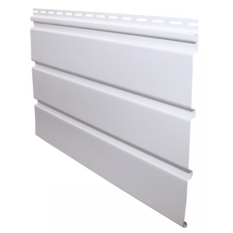 T-4 Snow Soffit Solid 12 ft. Vinyl