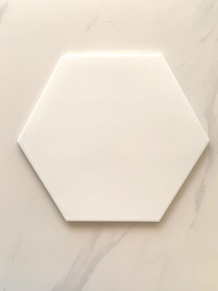 Shop 10x10" Hexagon Porcelain Tile White (Price Per Square Foot) at