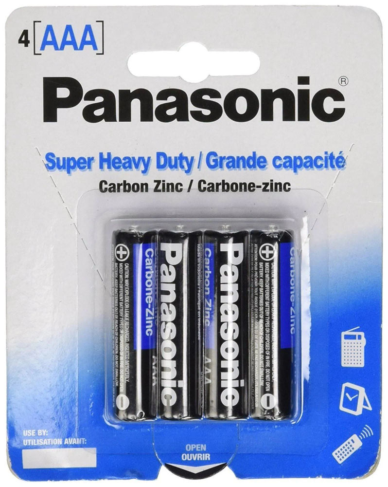 Panasonic Super Heavy Duty AAA Batteries 4 Pack at New Canadians Lumber Batteries
