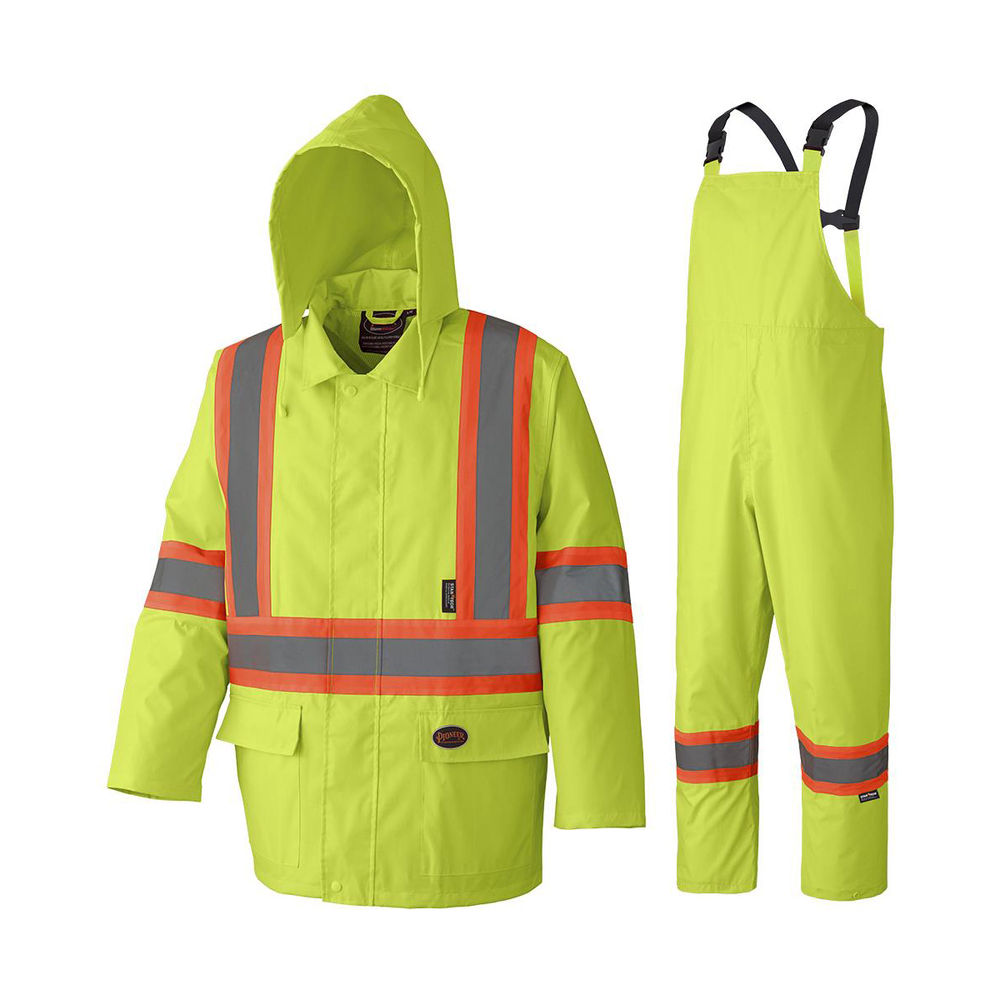 Pioneer Hi-Viz 210D Oxford Polyester/PVC Waterproof Suit