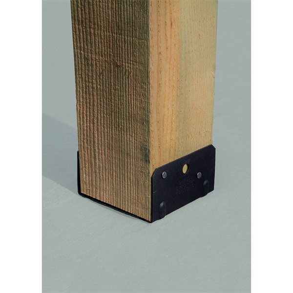 Shop Simpson 6x6 Black Rebar Carport Saddle RCPS5.5HDGPC at Monaghan