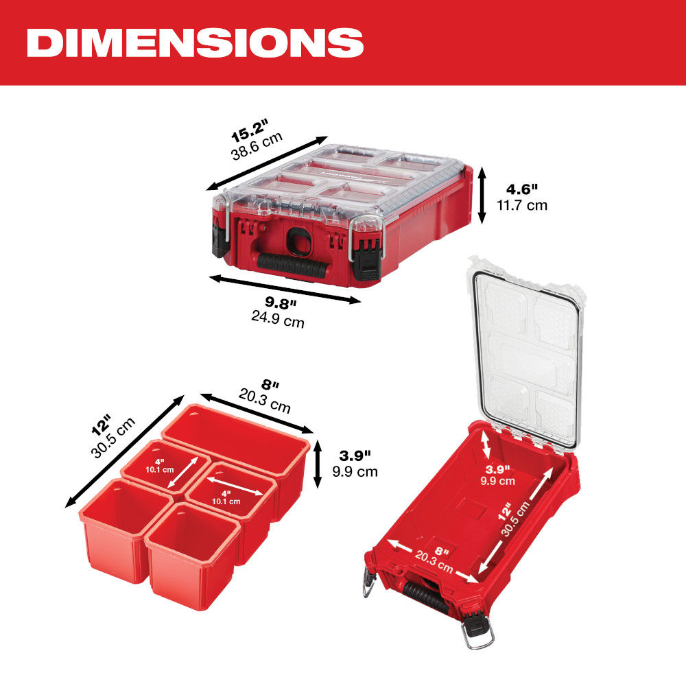 Milwaukee small 2024 packout case
