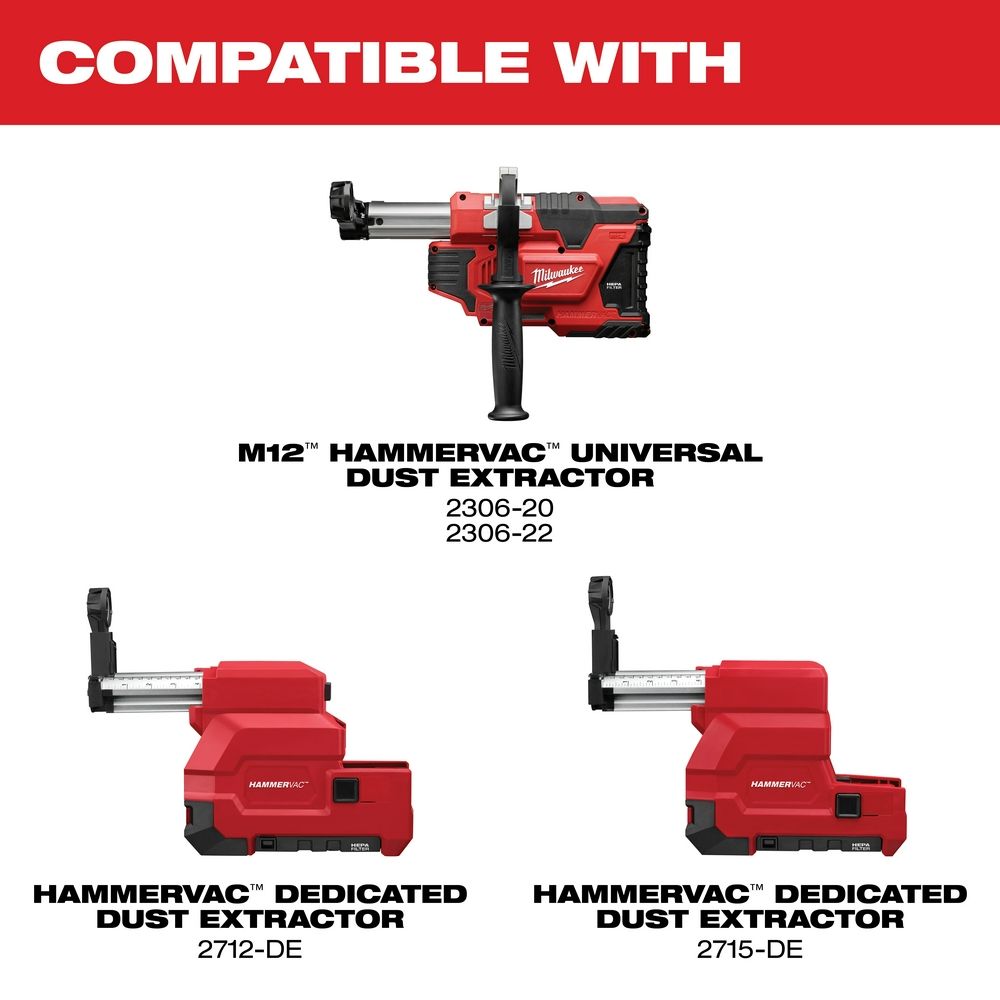 Shop Milwaukee M12 HAMMERVAC Dust Extractor Nozzle at Vancouver eFasteners  Tools  Supply Ltd. Milwaukee