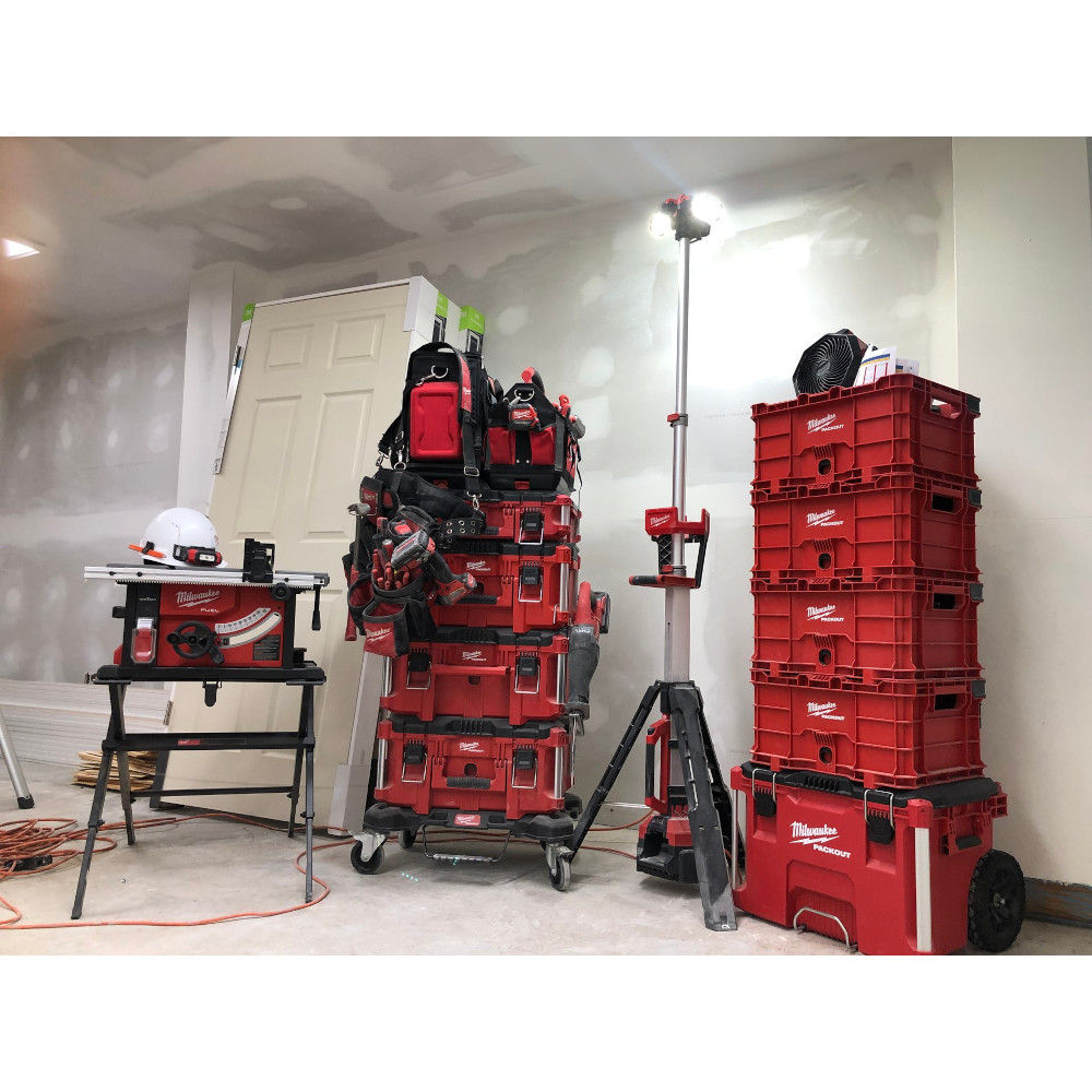 Milwaukee rolling outlet tool cart
