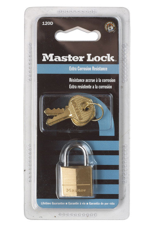 Shop Master Lock 3/4 in. H x 7/16 in. W x 3/4 in. L Brass Pin Cylinder