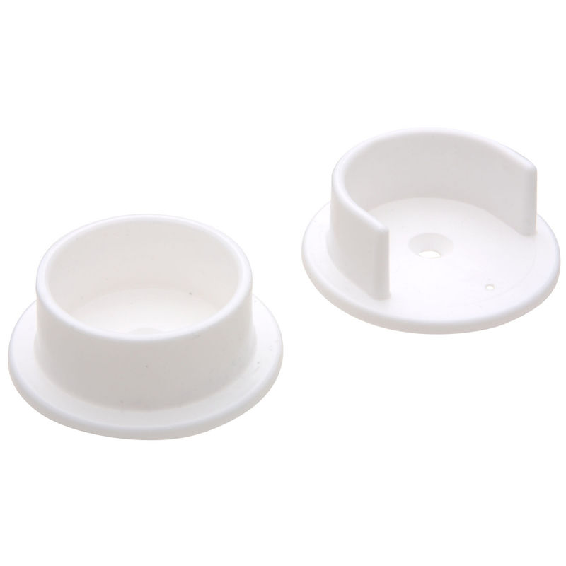 Shop National Hardware 2.16in. L X 1.38in. D Plastic Closet Rod Socket