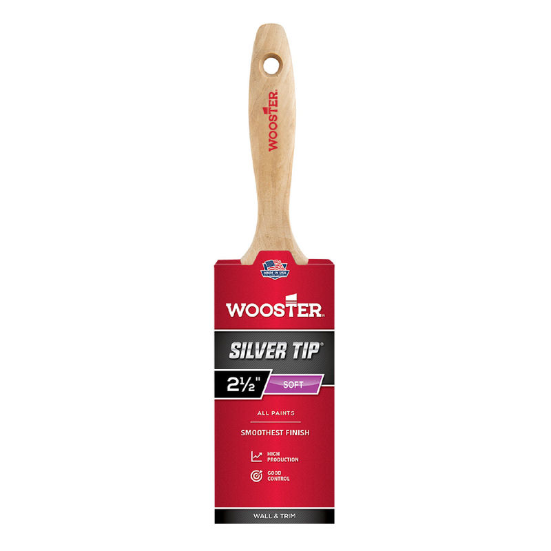 Shop Wooster Silver Tip 2.5 in. Flat Paint Brush at Jaeger Lumber