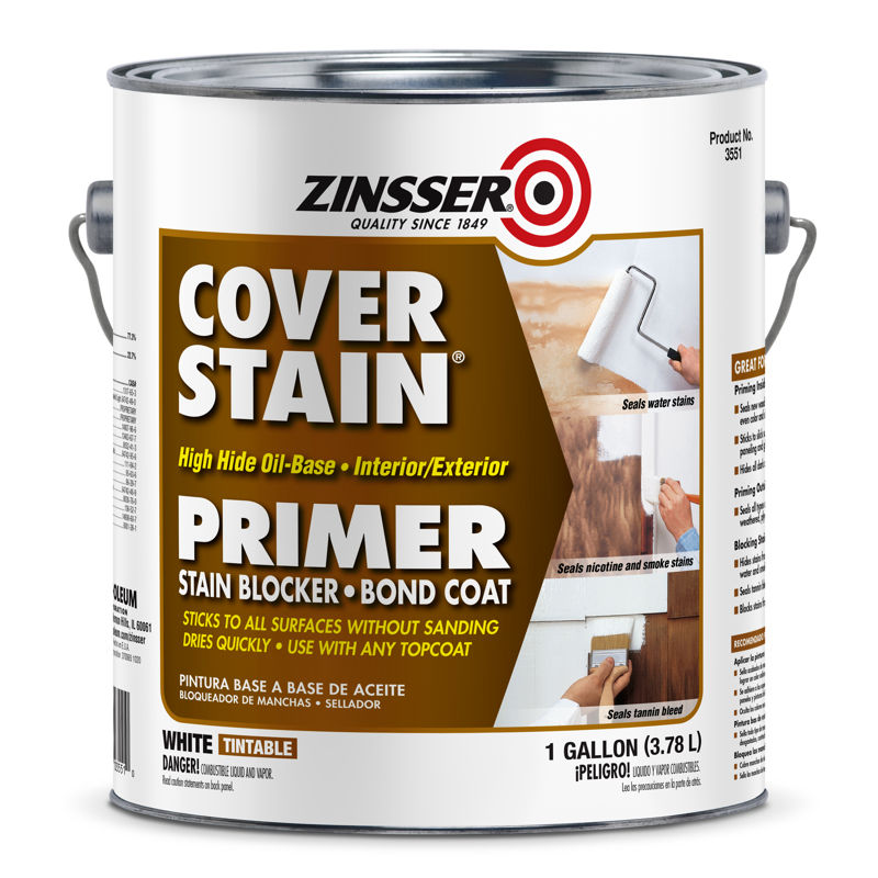 Shop Zinsser Cover Stain White OilBased Alkyd Primer and Sealer 1 qt