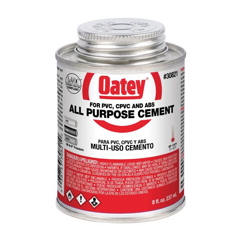 Shop Oatey Clear AllPurpose Cement for ABS/CPVC/PVC, 8 oz at Jaeger