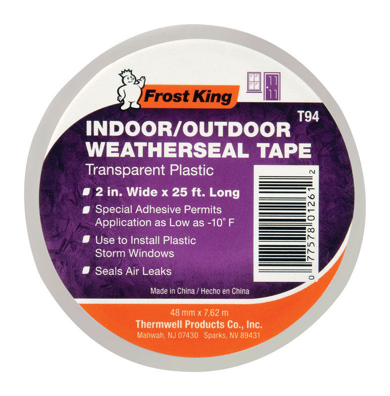 Shop Frost King Clear Plastic Weather Stripping Tape for Windows 25' L