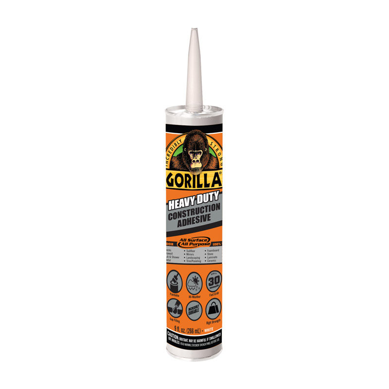 Shop Gorilla AllPurpose Construction Adhesive 9 oz at Jaeger Lumber Gorilla Caulking & Adhesives