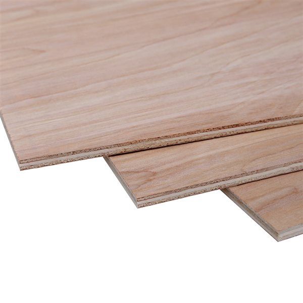 Teak A-4 Prefinished Plywood, 1/4