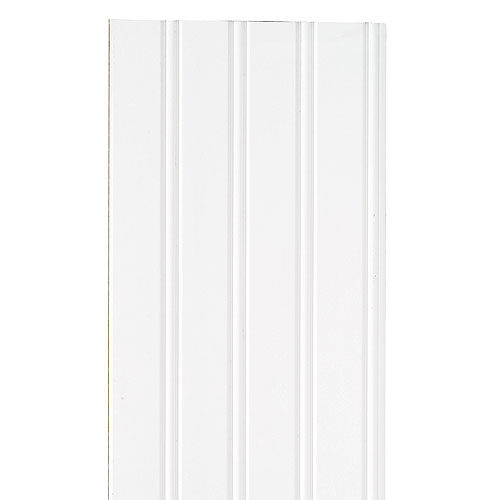 Catlog_Board2 ホワイト Primed Hardboard Beadboard 2 in. O/C 1/4 x 4 ft. x 8 ft. at Jaeger