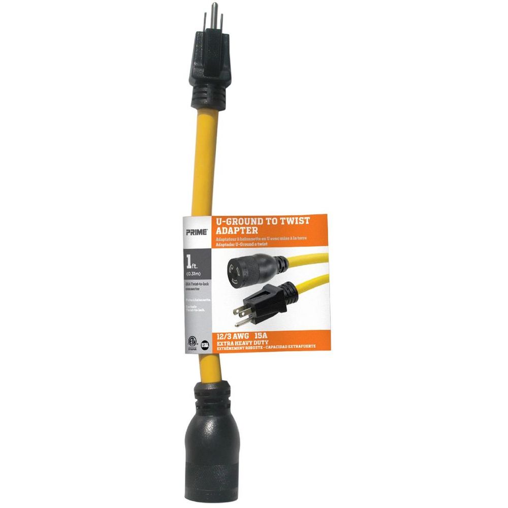 12/3 FEMALE 20AMP CORD ADAPTR 1' at Ashby Lumber | Cord Adapters