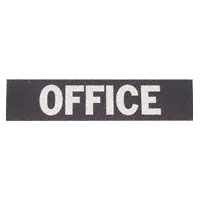 SIGN OFFICE METAL BLACK 2X8 at Ashby Lumber | Adhesive Signs