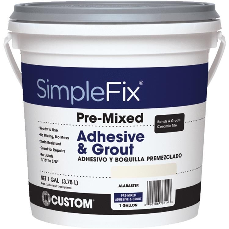 Shop Simple Fix PreMixed Tile Adhesive & Grout Bright White Quart at