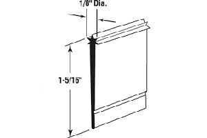 Vinyl Shower Door Sweep 1-7/16