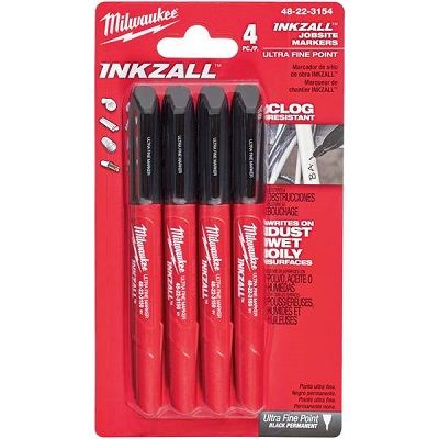 Milwaukee Black Pen 4 Pack at Ashby Lumber | Ink Pens