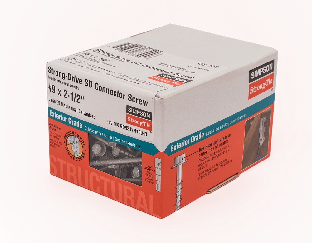 Shop Simpson Structural Screw 9 21/2" 100 Ct at Jaeger Lumber Joist