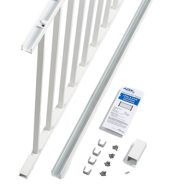 AZEK 8' x 36" White Universal Rail Kit at Jaeger Lumber Azek Railing