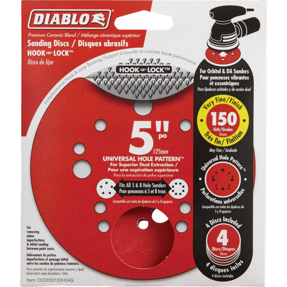 Diablo 5 in. Universal HL 150 4PK at Moscow & Pullman Building