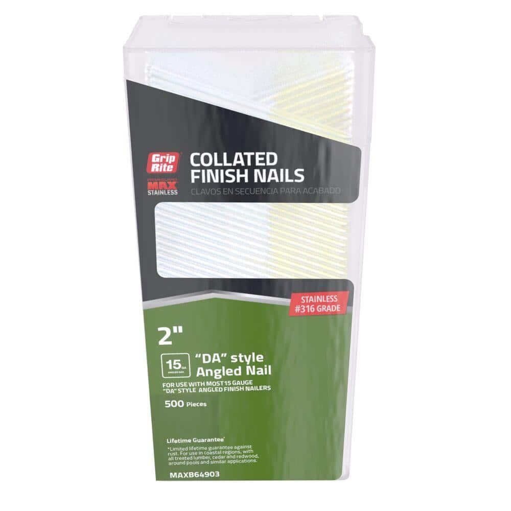 GripRite Angled Finish Nails Collated Nails & Staples