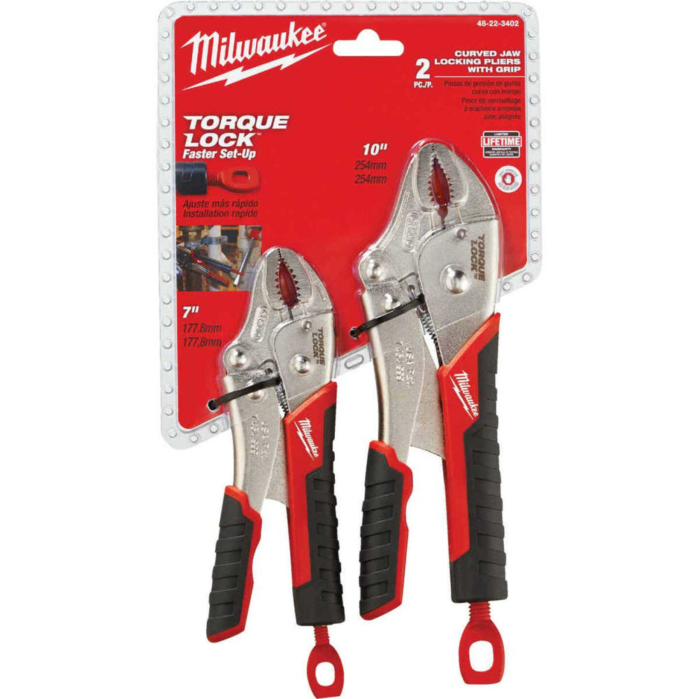 Milwaukee Torque Lock Overmold Grip Pliers Set (48-22-3402) at