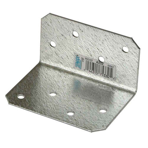 Simpson Strong-Tie A21Z 2x1 Reinforcing Framing Angle Bracket - ZMAX –  Fasteners Plus Simpson Strong Tie A23Z Angle Z-max 2インチ X 3インチ 直角接続部の補強に使用 木材に固定