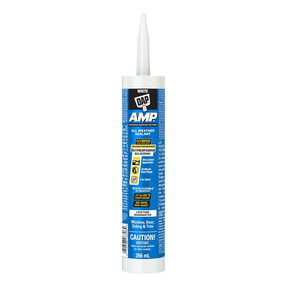 DAP AMP All Weather Window/Door/Siding Sealant 266mL White 7079874340