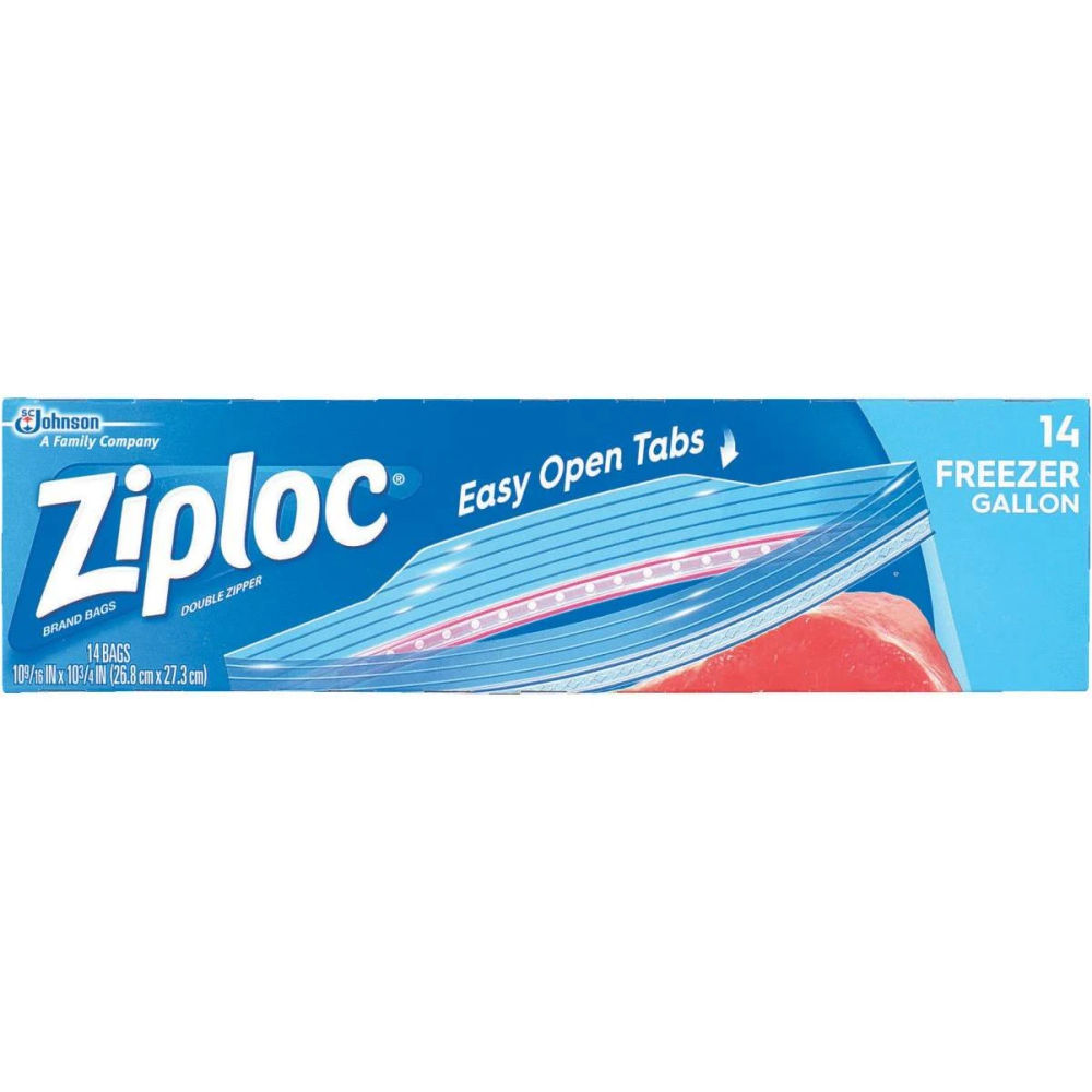 Ziploc Freezer Bags Gallon 14/Box (00389) 12 at Kelseyville Lumber