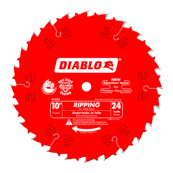 10 in. x 24 Tooth Ripping Saw at Requarth Lumber | Saw Blade