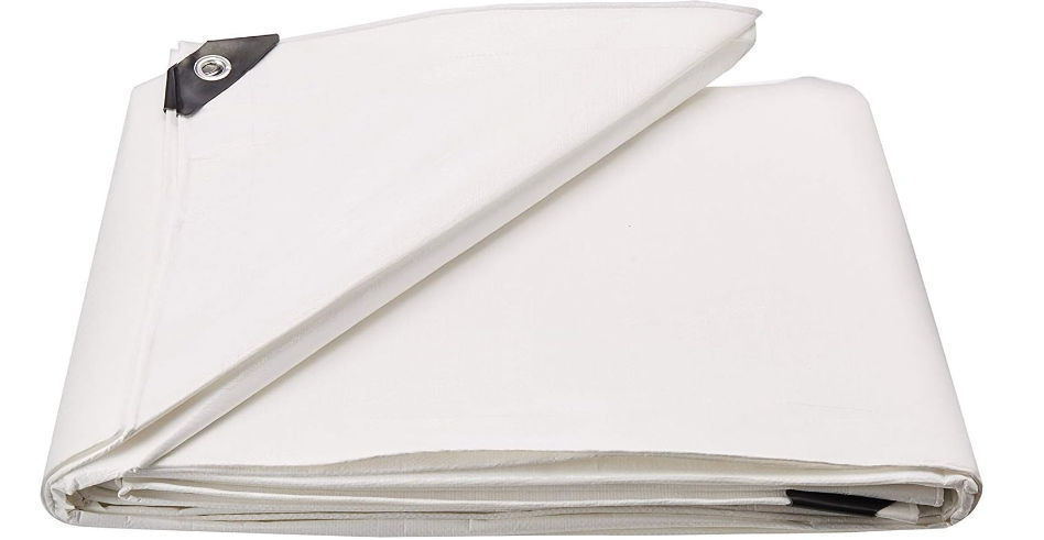 Foremost Dry Top 8 ft. x 110 ft. 10 mil Heavy Duty Tarp White at