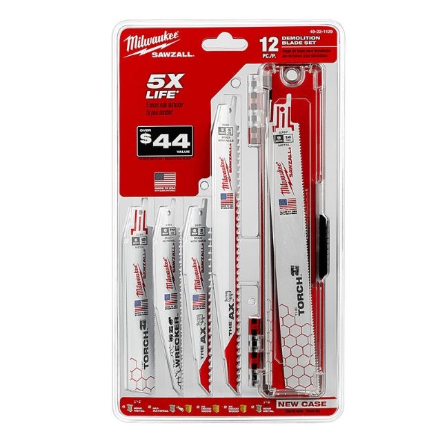 Milwaukee - Reciprocating Saw Blade Kit - (12 Piece) at Tart