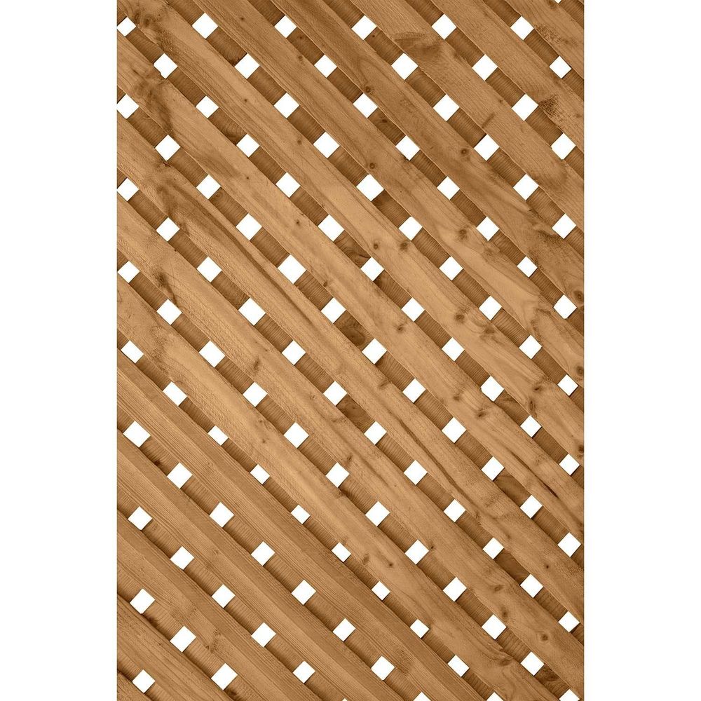 Super Duty Privacy Lattice - Diagonal - Pressure Treated 4x8 at