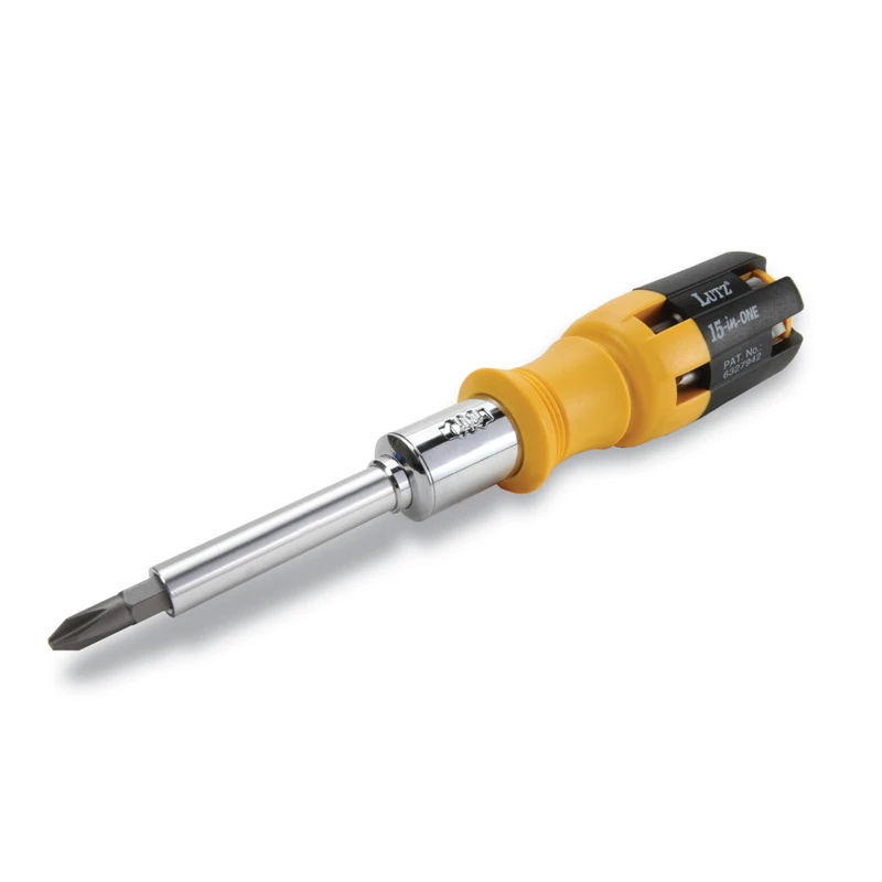 Lutz - 15-in-1 Ratchet Screwdriver - Yellow/Black at Tart Lumber