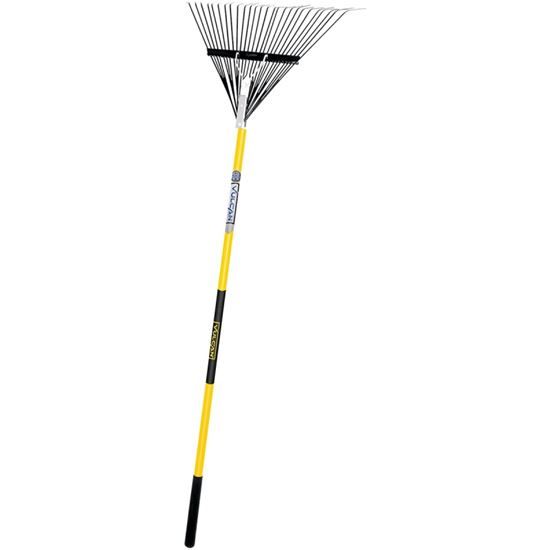 Vulcan Pro 26 Tine Spring Rake Lawn & Leaf Rake with 54
