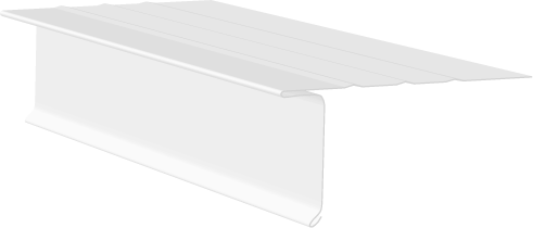 White Riggid Edge Fortified 26Ga 1-3/4 Face White 5