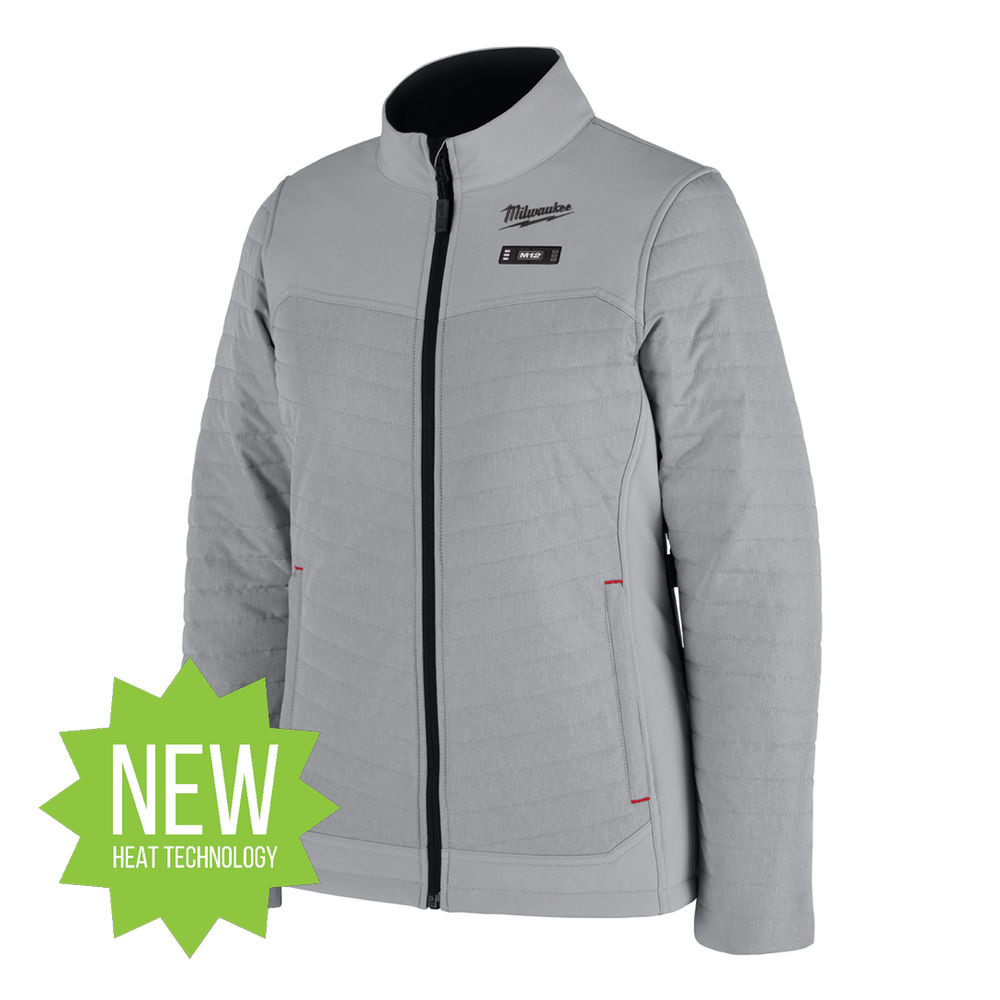 Milwaukee Women's M12 Hexon Heated Axis Jacket Kit Grey (L