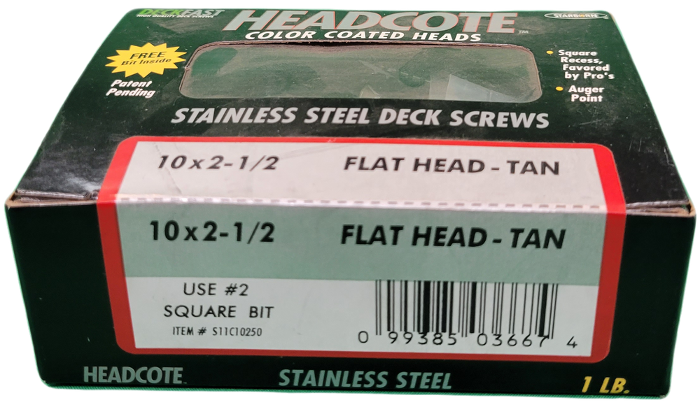 SS DECK 21/2" TAN 1 at CBM Construction Building Materials Nails