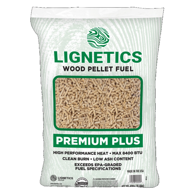Lignetics Wood Pellets 40Lb Bag (50/PLT=TON) at Kelseyville Lumber ...