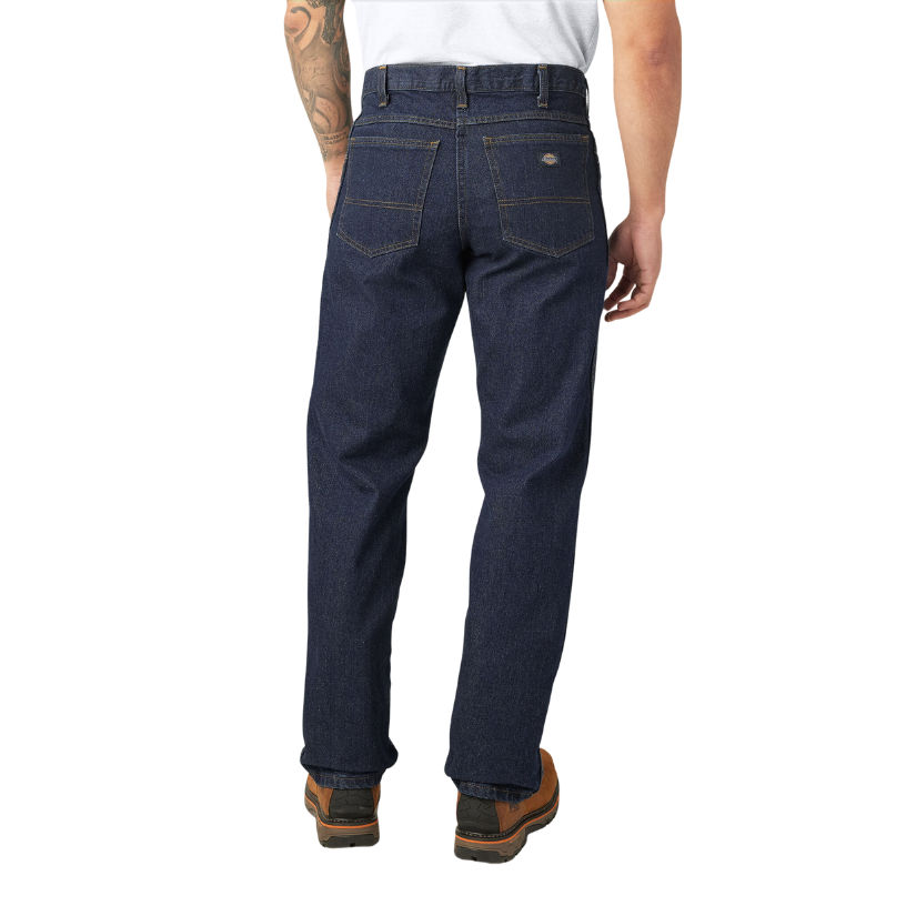 Dickies Men's Regular Fit Rinsed Indigo Blue Jeans 36x30 at Moscow