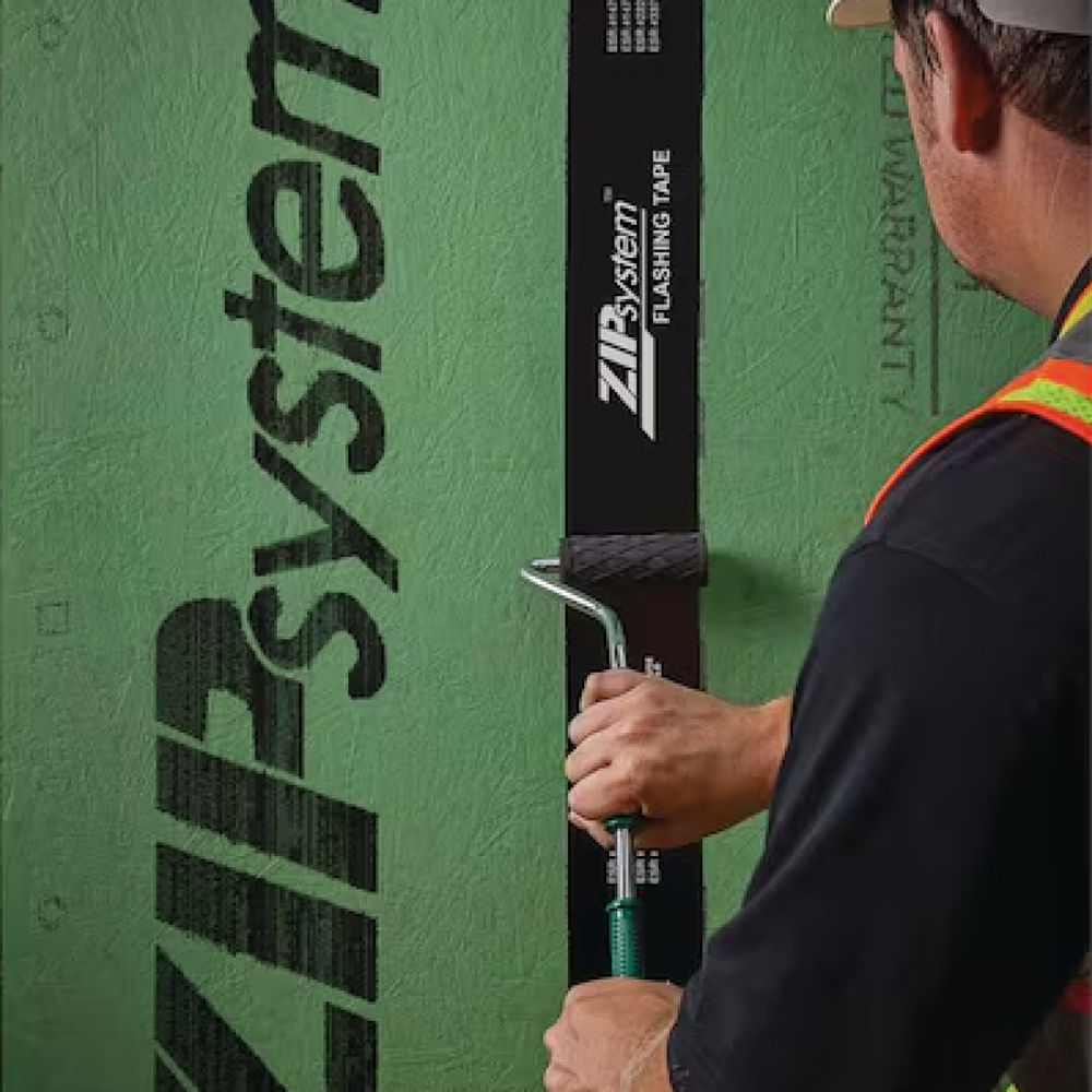 Huber Zip System 7/16 in. x 4 ft. x 8 ft. Wall & Roof Sheathing at ...