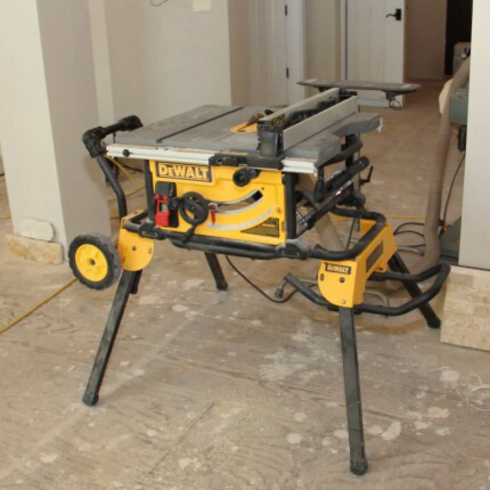DeWalt 10 in. Jobsite Table Saw with Rolling Stand at Moscow