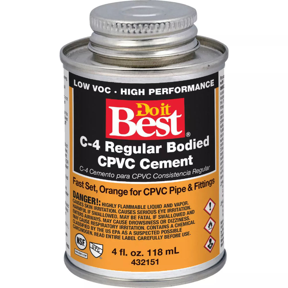 Do it Best 4 Oz. Regular Bodied Orange CPVC Cement at S.W. Collins